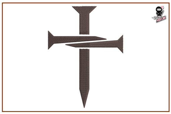 Christian Cross out of Nails