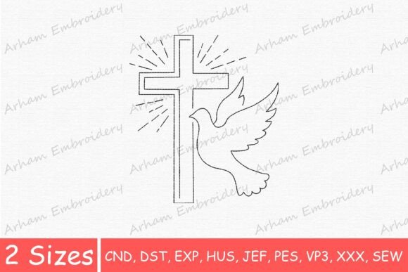 Christian Faith Cross and Dove