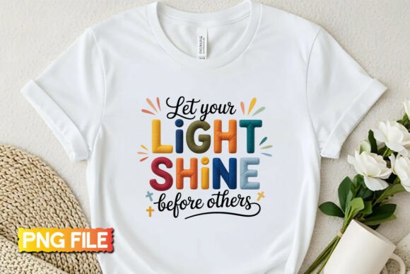 Christian Light Shine Embroidery Design
