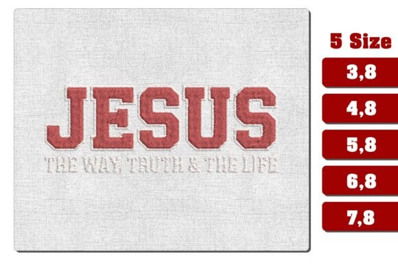 Jesus Christian Embroidery Design PES
