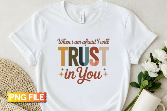 Trust in God Bible Verse Embroidery PNG